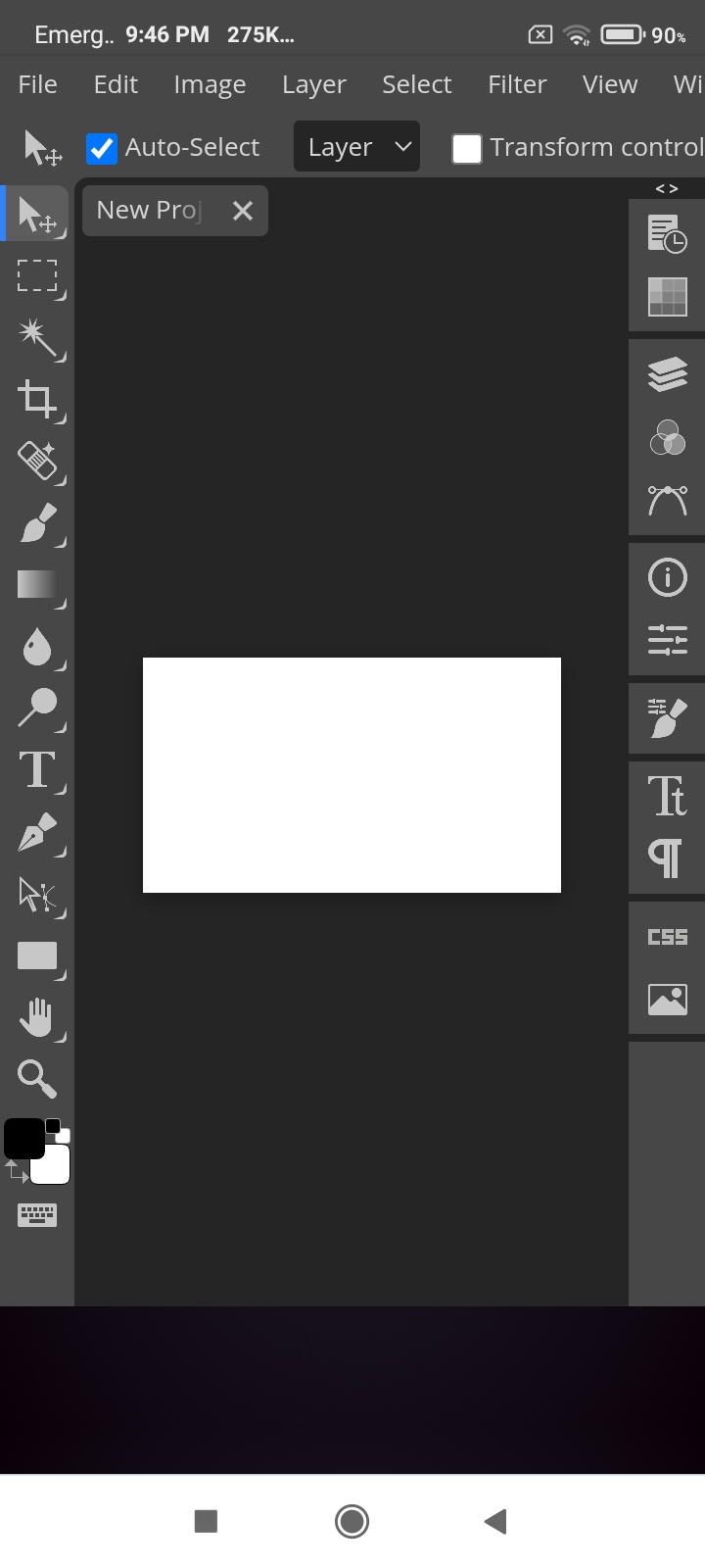 Adobe Photoshop interface